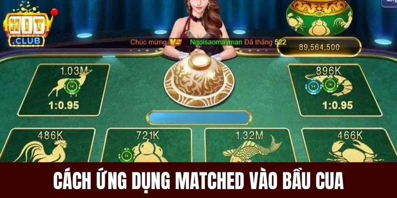 Cách ứng dụng Matched vào Bầu Cua
